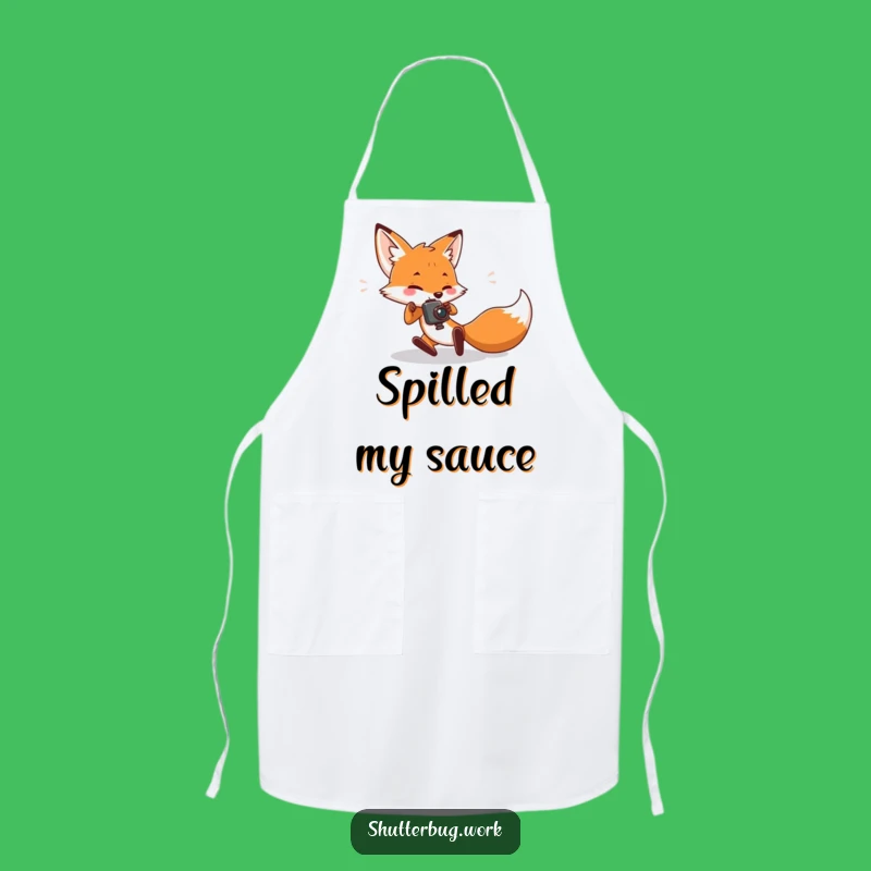 Funny Tripping Fox Apron: Cook Up Laughs, Not Spills