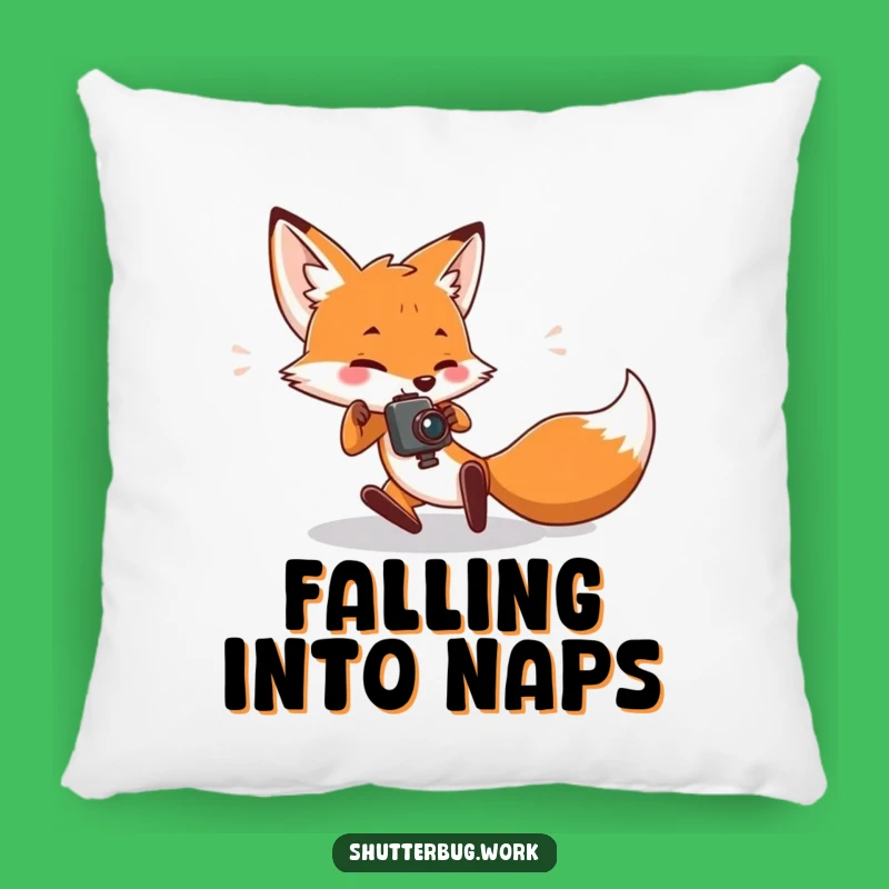 Funny Tripping Fox Pillow: Comfy Comfort with a Side of Clumsy