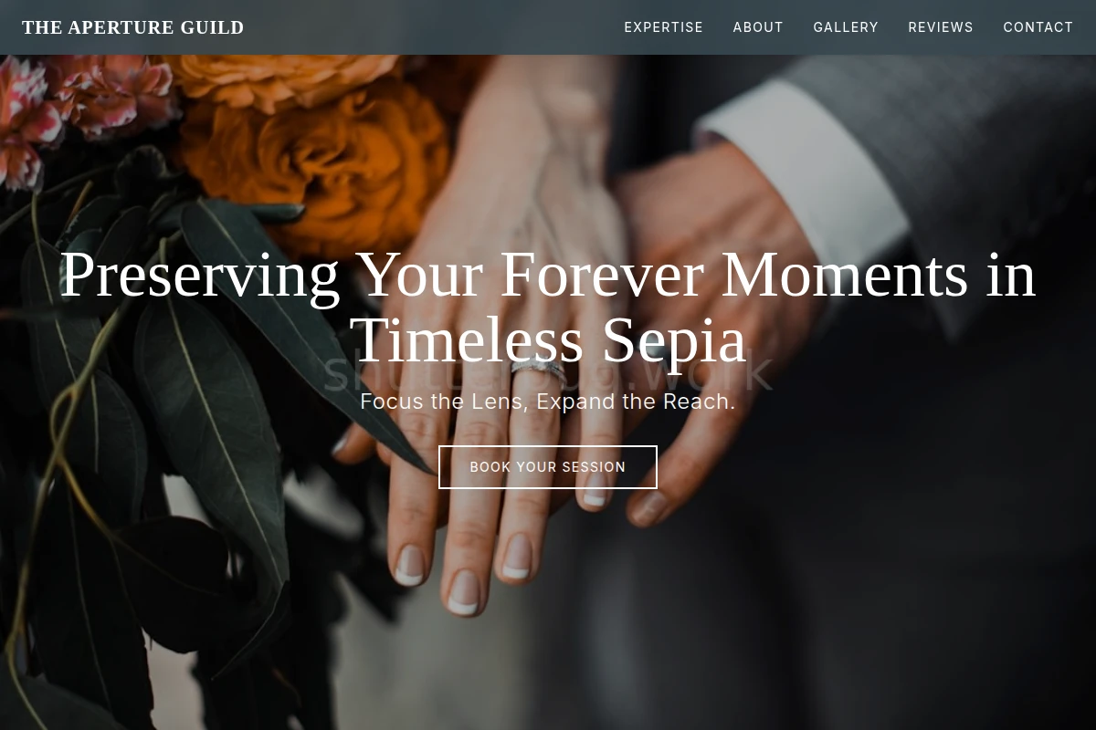 Sepia Wedding Photography