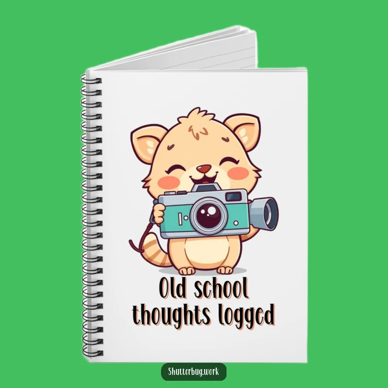 Funny Retro Animal Notebook - Vintage Camera Journal for Ideas