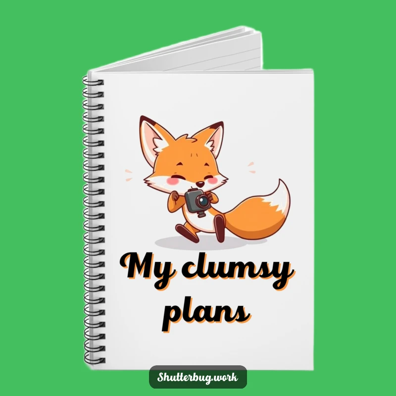Funny Tripping Fox Notebook: Capture Your Stumbles and Ideas