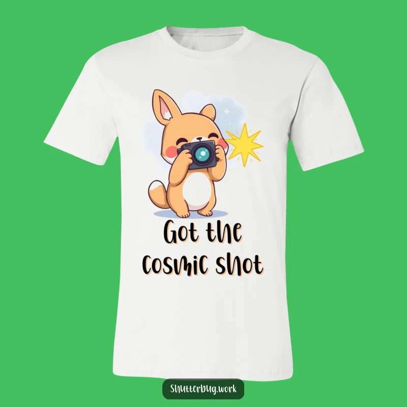 Funny Animal Stargazer T-Shirt - Cosmic Camera Capturer Tee